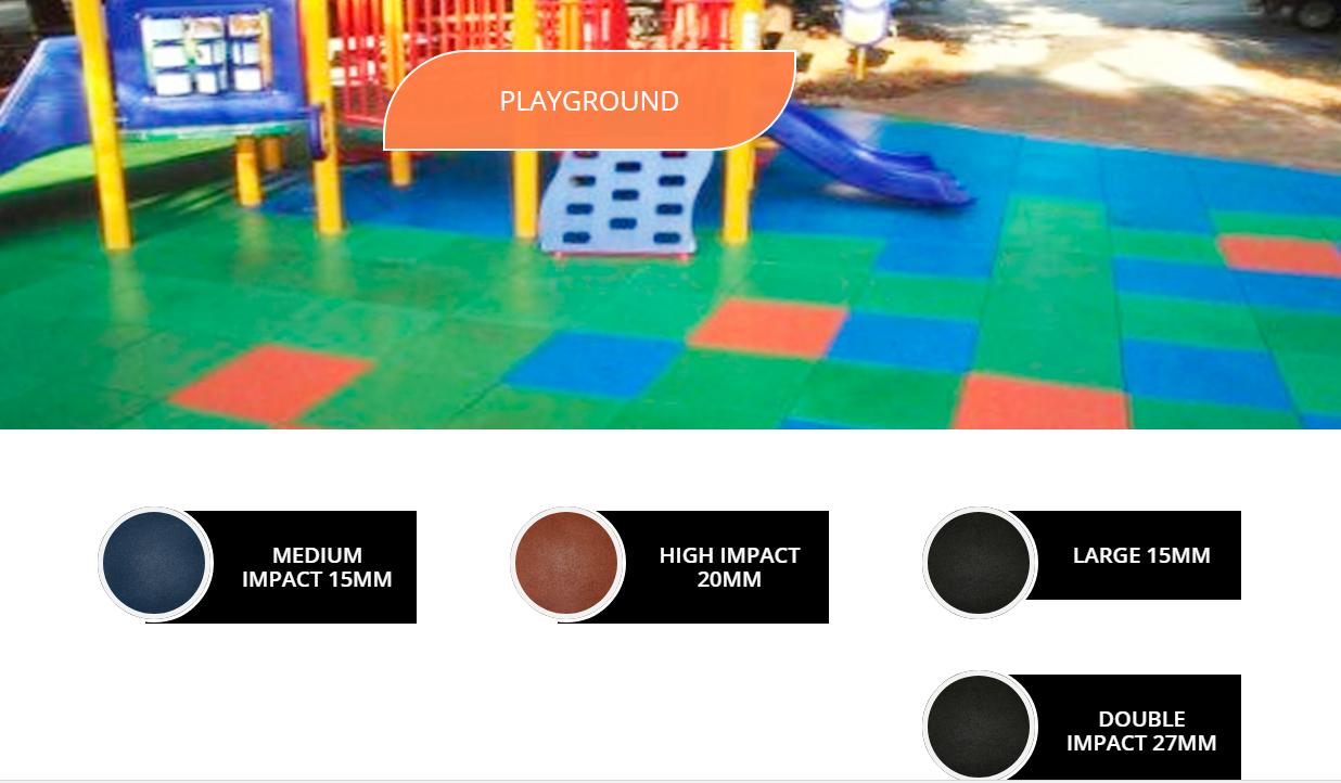 Piso emborrachado para play ground